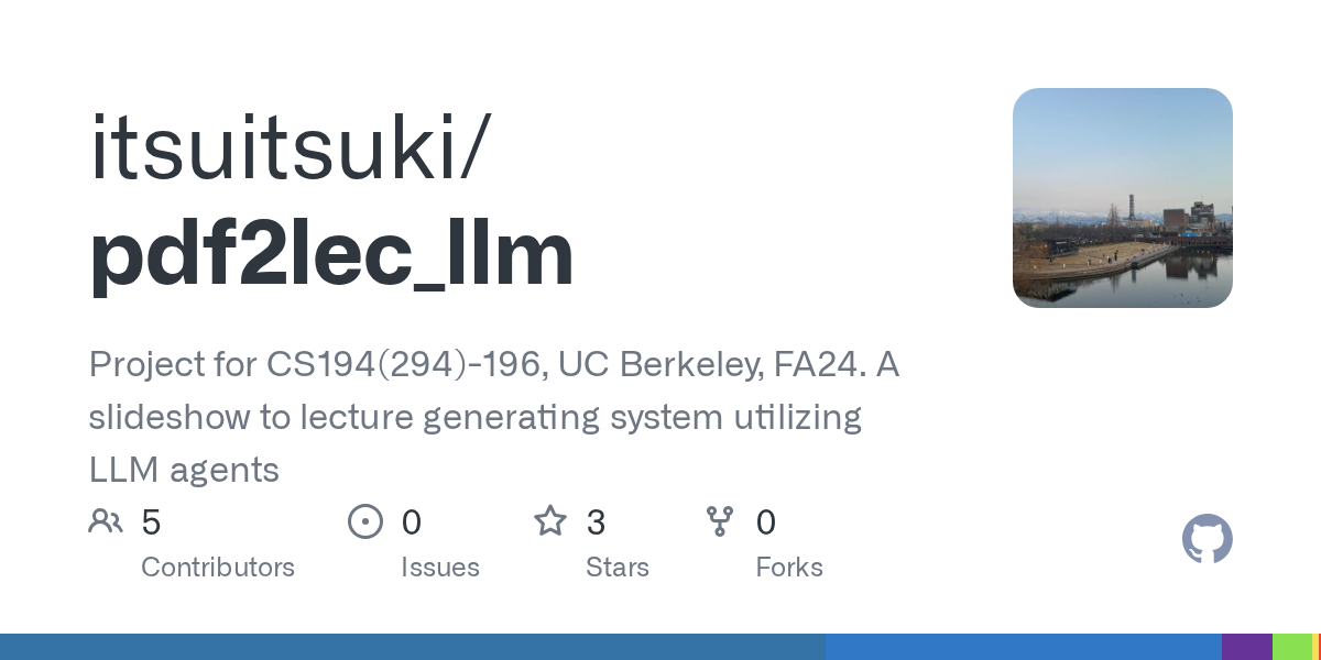 LLM-powered Lecture Generation